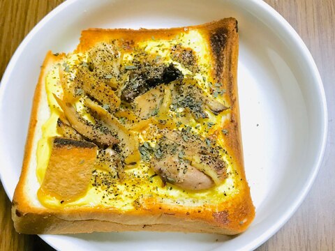 【簡単トースト】醤油マヨネーズ味のチキントースト